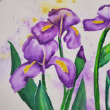 Watercolor Painting Class Iris Bouquet Private Class