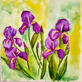 Watercolor Painting Iris Bouquet Online Class