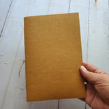 Hand Crafted 6"x9" Art Journals Available in Black or Natural (12 Pages)