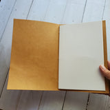 Hand Crafted 6"x9" Art Journals Available in Black or Natural (12 Pages)