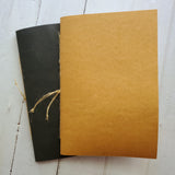 Hand Crafted 6"x9" Art Journals Available in Black or Natural (12 Pages)