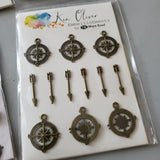 Metal Charms Bundle 36 pc