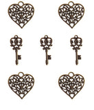 Metal Charms Bundle 36 pc