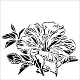 Stencil TCW915 Hibiscus 6"x6" or 12"x12"
