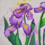 Watercolor Painting Iris Bouquet Online Class