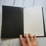 Hand Crafted 6"x9" Art Journals Available in Black or Natural (12 Pages)