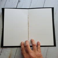 Hand Crafted 6"x9" Art Journals Available in Black or Natural (12 Pages)