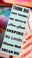 Rubber Stamps Inspirational Journal Words Set 1