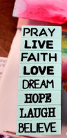 Rubber Stamps Inspirational Journal Words Set 2