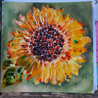 The Crafter's Workshop Stencil Joyful Sunflower
