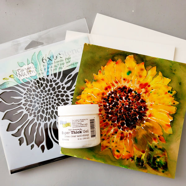 Mixed Media Sunflower Painting Kit 6x6