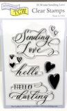 Clear Stamp "Sending Love" Stamp 4x6 Set from The Crafter's Workshop
