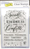 Clear Stamp "Sprinkle Kindness"  4x6 Stamp Set from The Crafter's Workshop