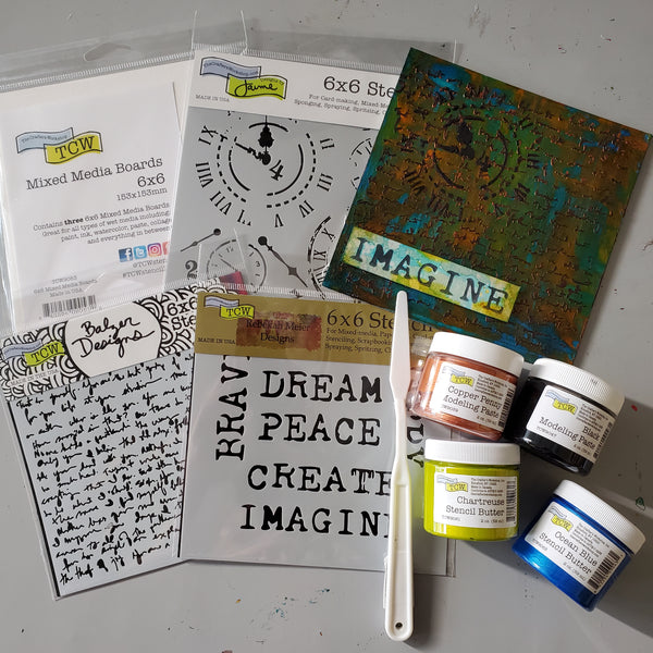 Mixed Media Time Travel "The Works" Kit Class-a-Long June 5 2021