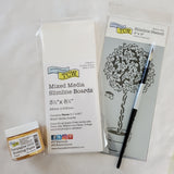 Watercolor Slimline Hibiscus Topiary Kit with Free Online Class