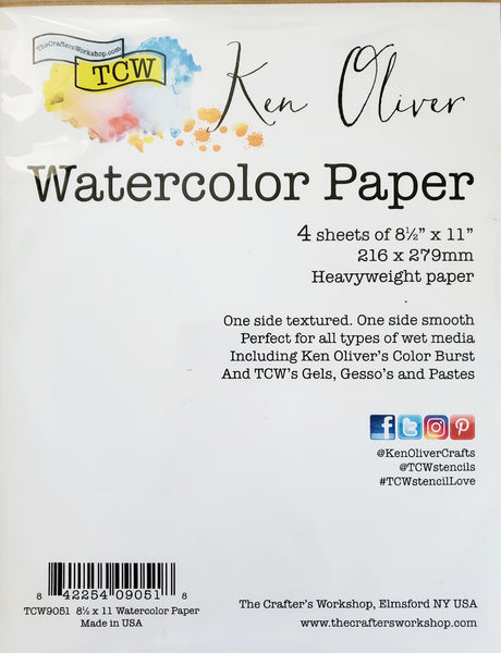 Watercolor Paper 8.5 x 11 – Ken Oliver Crafts