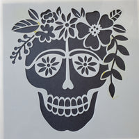 Sugar Skull Stencil for Day of the Dead from The Crafter's Workshop
