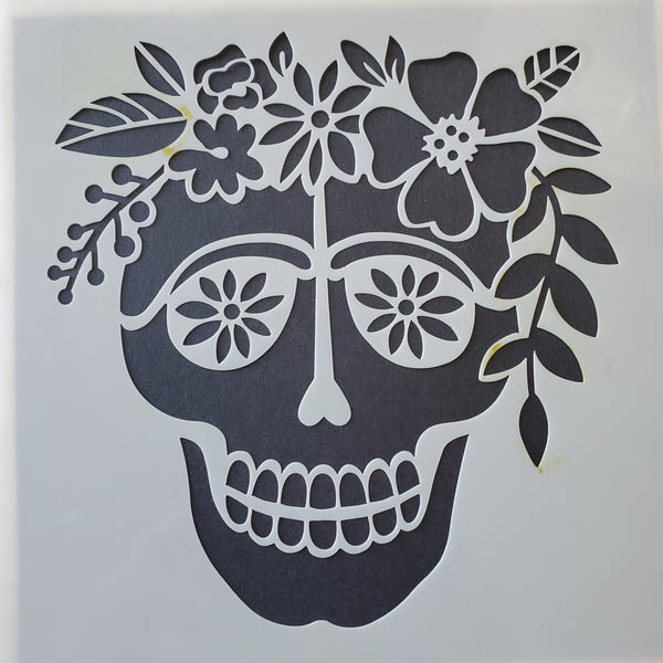 Sugar Skull Stencil for Day of the Dead from The Crafter's Workshop
