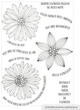 Clear Stamp "Precious Sentiments" 4x6 Stamp Set from The Crafter's Workshop