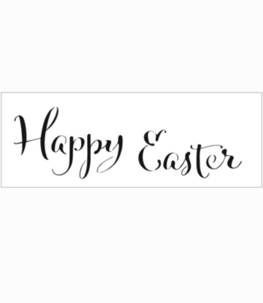16½x6 Stencil Happy Easter