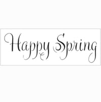 16½x6 Stencil Happy Spring