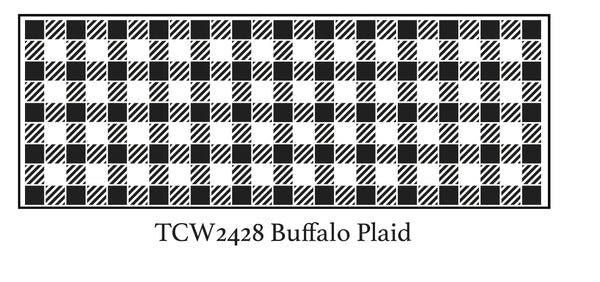 16½x6  Stencil Buffalo Plaid