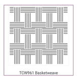 Basketweave Stencil from The Crafter's Workshop