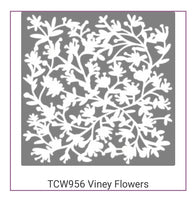 Viney Flowers Stencil from The Crafter's Workshop