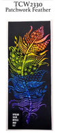 Slimline Stencil Patchwork Feather