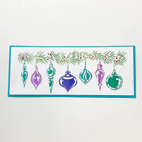 Christmas Slimline Ornaments Stencil from The Crafter's Workshop
