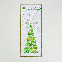 Christmas Slimline Layered Tall Christmas Tree   Stencil from The Crafter's Workshop