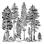 Majestic Forest Stencil from The Crafter's Workshop