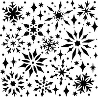 Snowflake Sparkles Stencil from The Crafter's Workshop