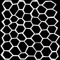 6x6 Stencil Wonky Honeycomb Stencil