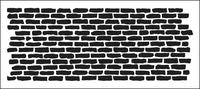Slimline Stencil Bricks Horizontal