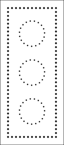 Slimline Stencil Dotted Circles