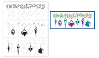 Christmas Slimline Ornaments Stencil from The Crafter's Workshop