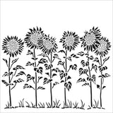 The Crafter's Workshop Stencil Sunflower Meadow